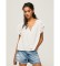 Pepe Jeans Chemisier Anaise blanc