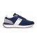 Kp Pepe Jeans Buster Knit marinblå träningsskor i läder