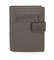 Pepe Jeans Cartera de piel Checkbox con cierre de click Gris