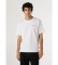Köp Pepe Jeans Kontrastfärgad Connor T-shirt vit