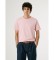 Köp Pepe Jeans Kontrastfärgad Connor T-shirt rosa