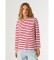 Acheter Pepe Jeans Marlen T-shirt rayé rouge