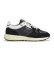 Kopen Pepe Jeans Marlon metalen leren sneakers zwart