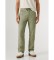 Buy Pepe Jeans Pull On Comfort Chino Linen Trousers green