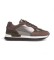 Comprare Pepe Jeans Sneaker Rusper Stars in pelle marrone