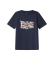 Köp Pepe Jeans Union Jack marinblÃ¥ T-shirt