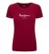 Comprare Pepe Jeans T-shirt in lycra New Virginia bordeaux