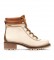 Pikolinos Leather boots Aspe W9Z ivory -Heel height: 4.3cm
