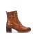 Comprar Pikolinos Botines de Piel Llanes marrón -Altura tacón 6cm-