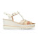 Kopen Pikolinos Leren sandalen Aguadulce gebroken wit