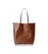 Comprar Polo Ralph Lauren Bolsa tote Bellport alongada de couro castanho