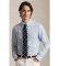 Buy Polo Ralph Lauren Linen shirt with blue Custom Fit Stripes