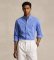 Nakup Polo Ralph Lauren Srajca Custom Fit iz raztegljivega poplina, modra