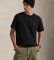 Comprare Polo Ralph Lauren T-shirt nera a maglia pesante, vestibilità classica