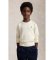 Acheter Polo Ralph Lauren Jersey unisexe en coton à col rond blanc crème