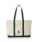 Buy Polo Ralph Lauren Canvas tote bag with Big Pony beige, green
