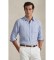 Comprar Polo Ralph Lauren Camisa Custom Fit de lino con rayas azul