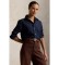 Comprare Polo Ralph Lauren Camicia in cotone e seta Relaxed Fit blu marino