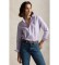 Køb Polo Ralph Lauren Klassisk pasform lilla bomuldstwinskjorte