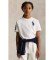Buy Polo Ralph Lauren Big Pony white cotton knitted T-shirt