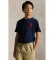 Buy Polo Ralph Lauren Big Pony T-shirt in navy cotton knitted fabric