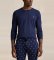 Comprar Polo Ralph Lauren Camisa de noite em malha de algodão azul-marinho