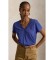 Comprar Polo Ralph Lauren Camiseta de punto con cuello de pico azul