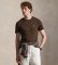 Buy Polo Ralph Lauren Brown Custom Slim Fit knitted T-shirt