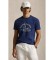 K�b Polo Ralph Lauren Classic Fit navy strikket T-shirt med print
