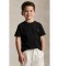 Køb Polo Ralph Lauren Sort strikket T-shirt i bomuldsjersey