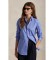 Buy Polo Ralph Lauren Fil-à-fil blue stretch cotton shirt