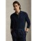 Comprar Polo Ralph Lauren Camisola de algodão com gola polo azul-marinho