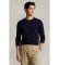 Comprar Polo Ralph Lauren Camisola de algodão de corte justo em azul-marinho