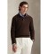 Acheter Polo Ralph Lauren Pull en coton et laine, col polo marron