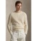 Kopen Polo Ralph Lauren Beige wafel gebreide trui van katoen en wol