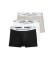 Comprar Polo Ralph Lauren Pacote de 3 boxers clássicos de algodão cinza, branco, preto