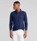 Köp Polo Ralph Lauren Långärmad pikétröja med smal passform marinblå