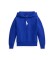 Kopen Polo Ralph Lauren Big Pony blauw fleece sweatshirt met capuchon en grote pony