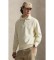 Comprare Polo Ralph Lauren Felpa in spugna con zip corta bianco crema