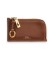 Buy Polo Ralph Lauren Brown leather Polo ID card holder with zipper
