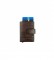 Privata Portacarte in pelle marrone MHST27518MA -9,5 x 7 x 1 cm-