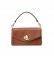 Ralph Lauren Tayler petit sac en cuir brun -10.8x18.4x7cm