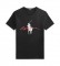 Ralph Lauren T-shirt de ajuste personalizado com Big Pony preto