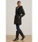 Comprar Lauren Ralph Lauren Abrigo acolchado de mujer de rombos con capucha negro