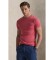 Comprar Polo Ralph Lauren T-shirt de malha Slim Fit personalizada vermelha