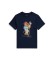 Kaufen Polo Ralph Lauren Jersey-T-Shirt mit marineblauem Bären-Poloshirt