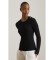 Acheter Lauren Ralph Lauren Pull en maille torsadée avec boutons noir