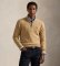 Acheter Polo Ralph Lauren Pull en maille beige avec fermeture éclair