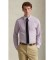Comprar Polo Ralph Lauren Camisa de lino con rayas Custom Fit lila