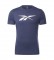 Reebok T-shirt blu navy con logo grande Identity